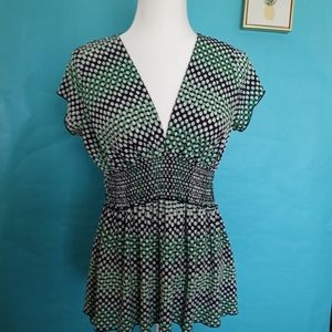 INGO usa top blouse sleveeless color green size M